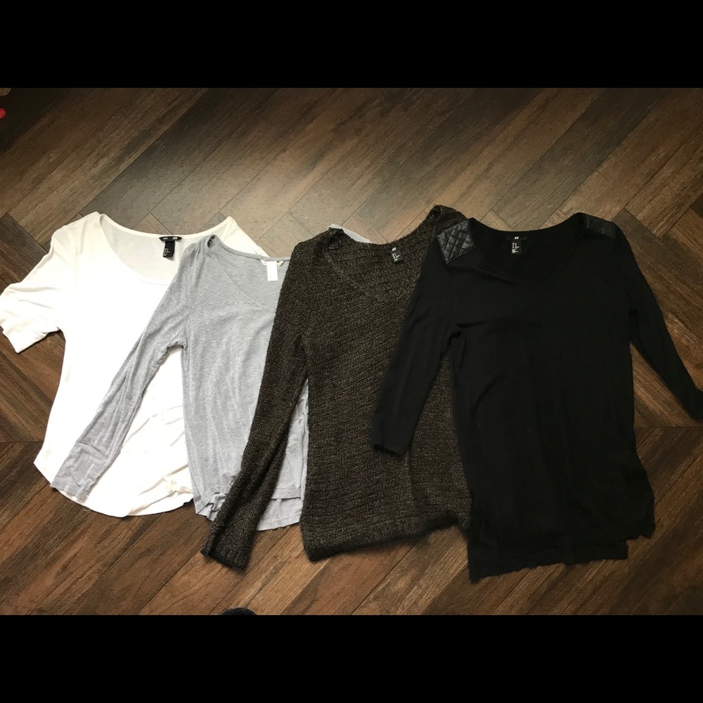 H & m basic tops (all 4)